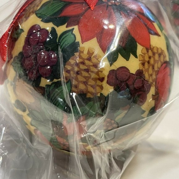 Vtg 90s NEW Shackman Lot Christmas Ball Ornaments - Picture 6 of 6